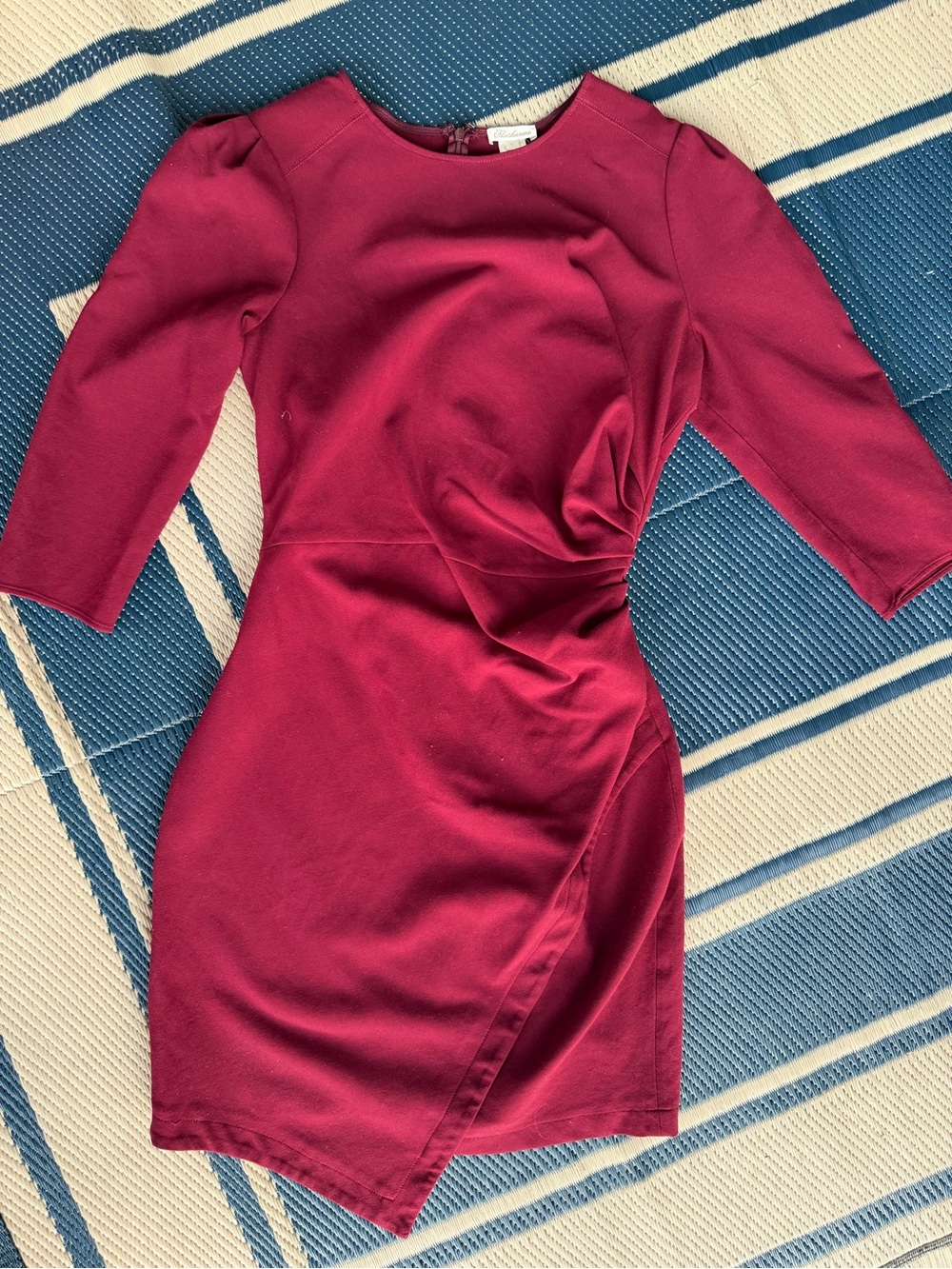 Shoshanna Fitted Magenta-Red Mini Dress
